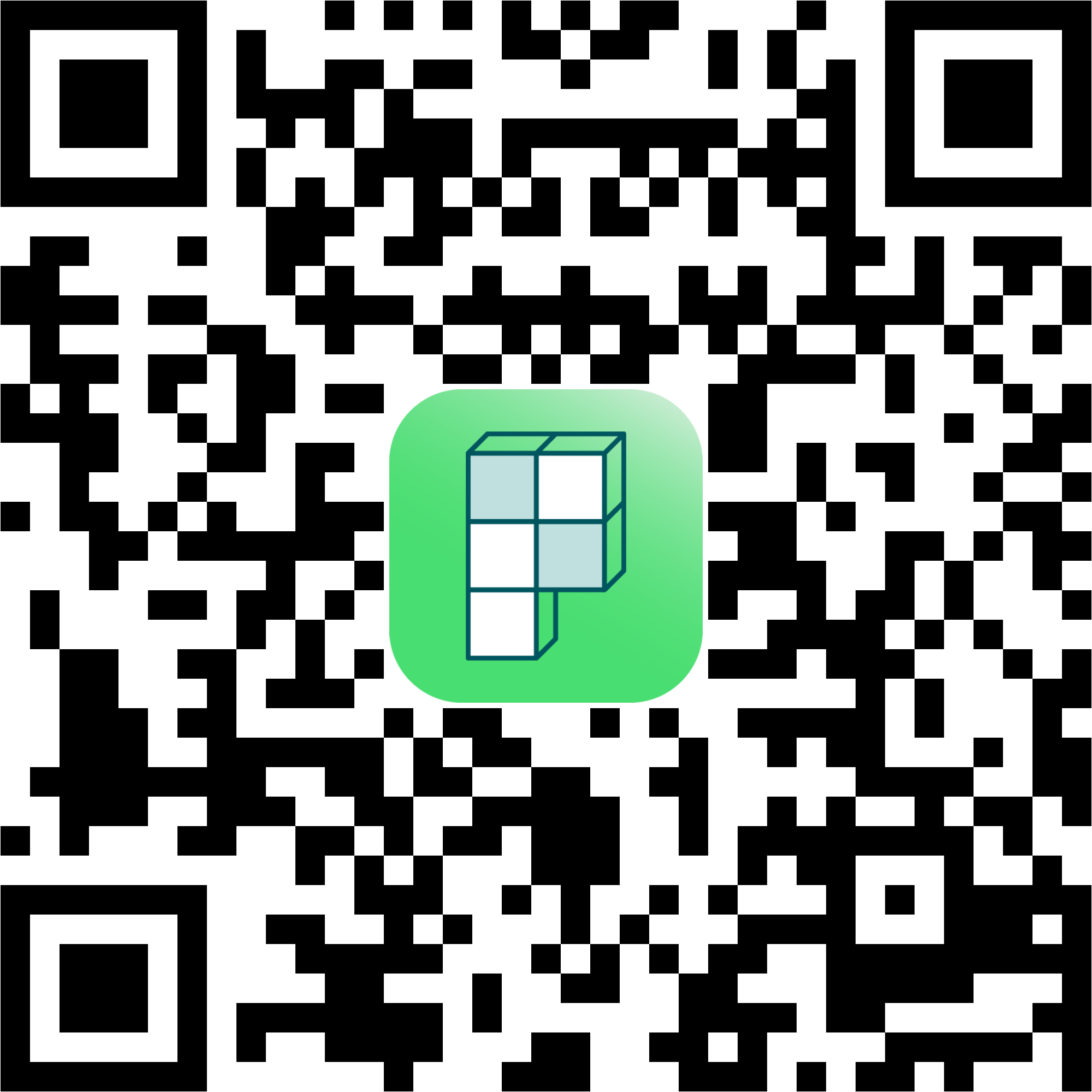 Scan de QR-code om de Puzzelfit-app te downloaden